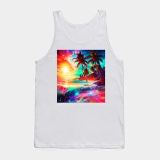 Tropical Island Paradise Tank Top